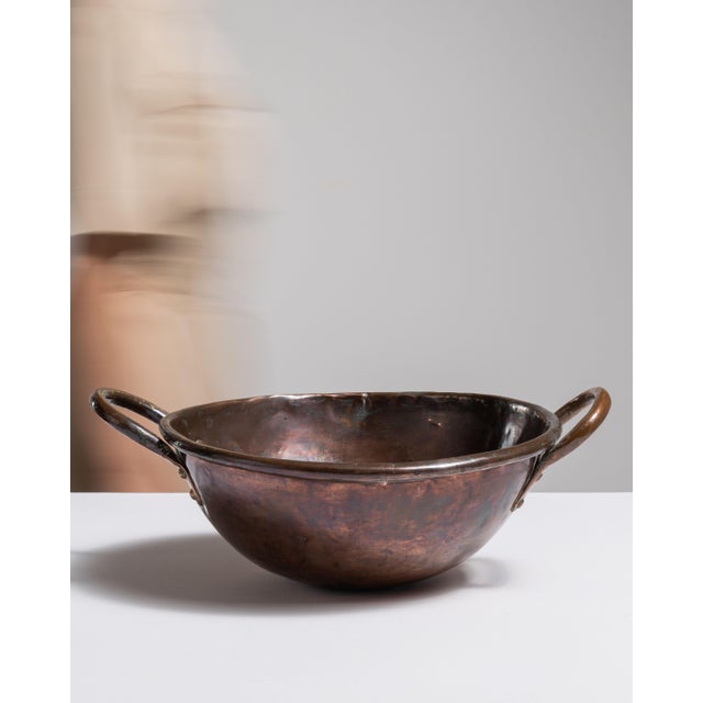19th Century France Terra Cotta Copper Serving Piece For Sale - Image 13 of 15