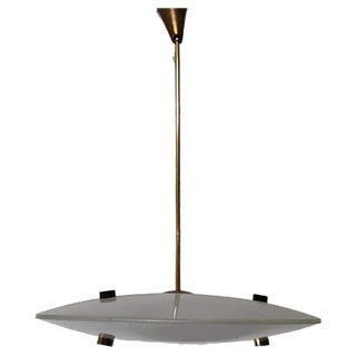 Mid-Century Double Disc Suspension Lamp For Sale