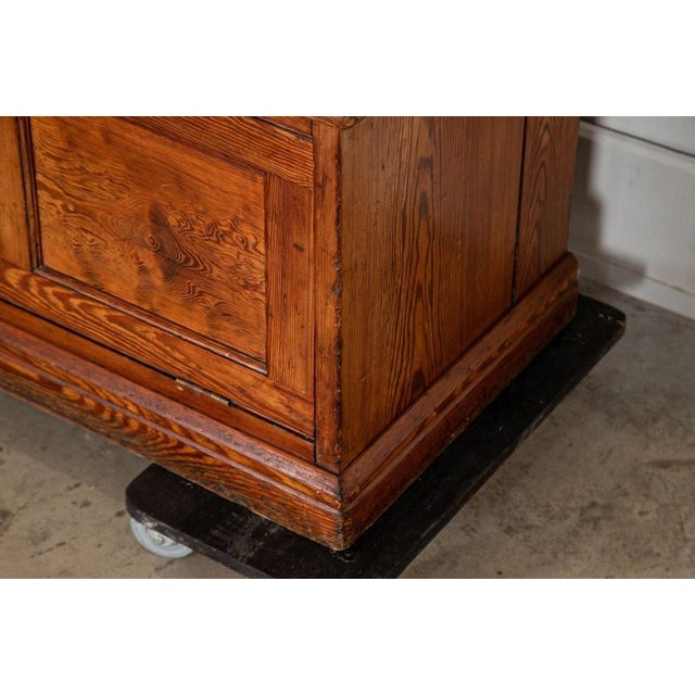 19th Century English Glazed Pine Bookcase, 1880 For Sale - Image 13 of 17