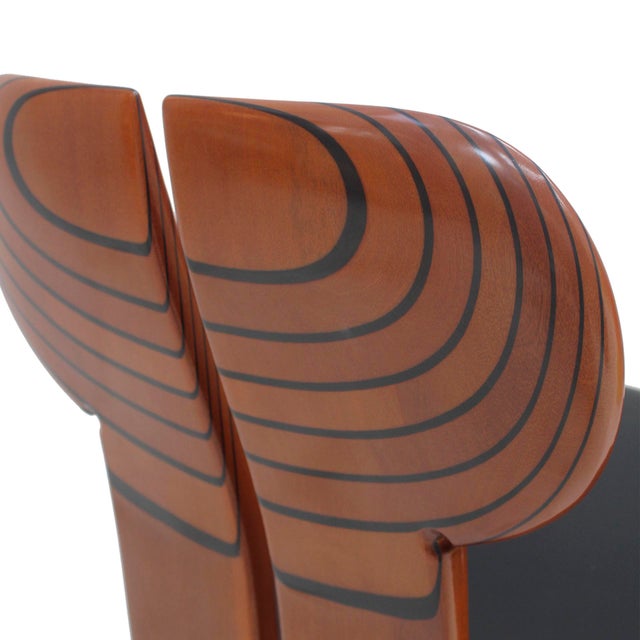 Africa Side Chairs by Afra & Tobia Scarpa for Maxalto, 1970s, Set of 6 For Sale - Image 4 of 14