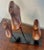 Wood Vintage Child Shoe Forms by Melissa Levinson, Iron Base, 1900-1909 For Sale - Image 7 of 9
