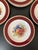 Crown Ducal Early 20th Century Crown Ducal Red Burgundy and Gold Border Fruit Decorated Porcelain Plates- Set of 6 For Sale - Image 4 of 18