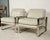 Pair of Modernist Michael Weiss Collection Leather & Chrome Armchairs by Vanguard Furniture Elevate your interior with...