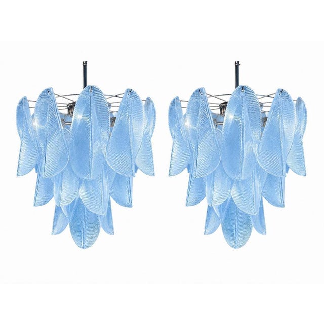 Italian Murano Glass Chandeliers, 1970s, Set of 3 For Sale - Image 12 of 16