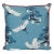 Kenneth Ludwig Chicago Blue & White Crane Pillows - Pair For Sale - Image 4 of 6