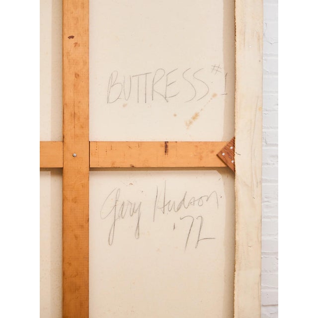 Eggplant Mid 20th Century Original Painting Buttress #1 by Gary Hudson For Sale - Image 8 of 8