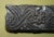 Charcoal Antique Hand Carved Swirly Boarder Printing Block for Wallpaper For Sale - Image 8 of 12
