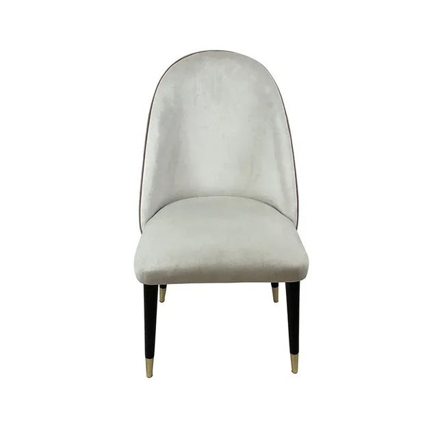 Pink and white velvet armchair with black lacquered wooden feet and brass finish Dimensions (lxpxh) 60x56x86 cm seat...