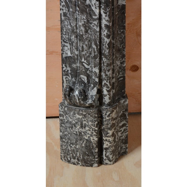 18th Century Antique Louis XV Bleu Tigre Marble Fireplace Mantel For Sale - Image 9 of 9