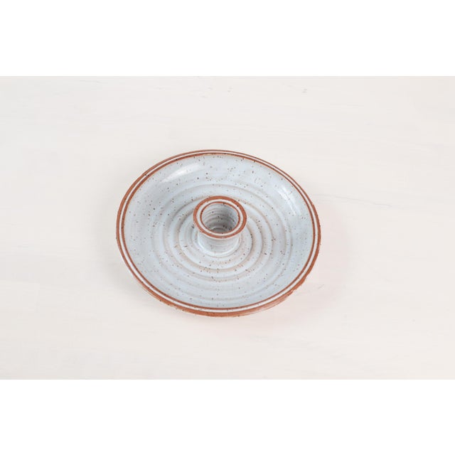1970s Studio Pottery Serving Platter With Center Bowl For Sale In Lexington, KY - Image 6 of 13