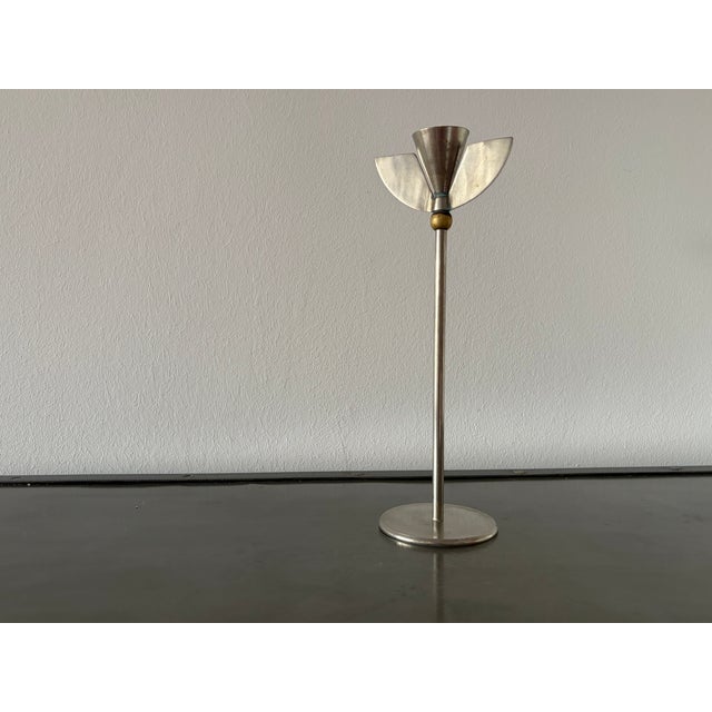 Contemporary Postmodern Sculptural Candleholder, 1980s For Sale - Image 3 of 16