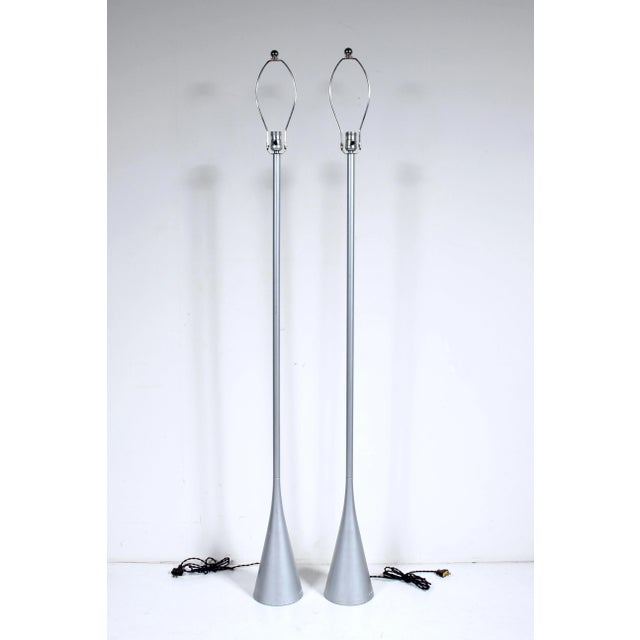 Pascal Mourgue for Ligne-Roset Cast Aluminum Reading Floor Lamps, 1980's - A Pair For Sale - Image 12 of 12