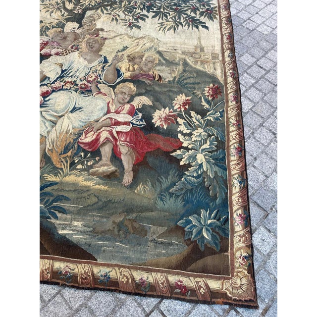 17th Century Flanders Tapestry with Mythological Scene For Sale - Image 3 of 18
