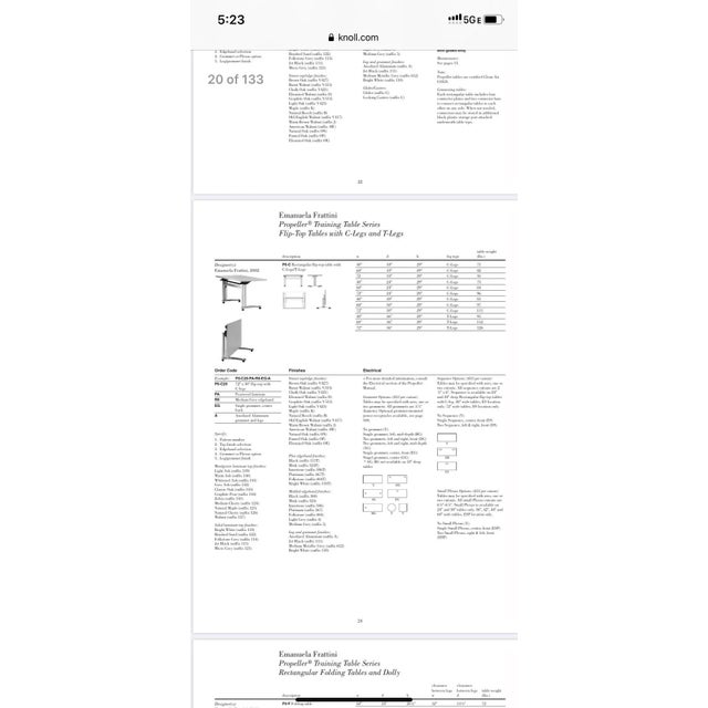 Knoll Propeller Writing Desk Designed by Emanuela Frattini Chairish