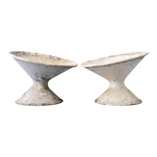 Pair of Willy Guhl "Diabolo" Off-Kilter Planters, a Pair For Sale