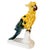Italian Vintage Large Italian Majolica Ceramic Cockatoo Parrot Sculpture For Sale - Image 3 of 17