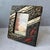Textured Mixed Metal 4” X 6” Photo Frame Brutalist Style Autumn Leaves For Sale - Image 12 of 12