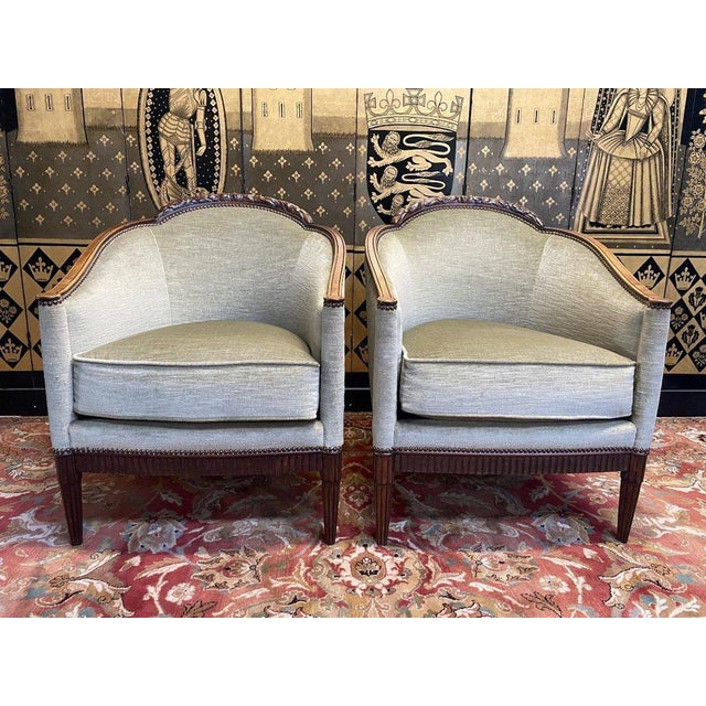Art Deco Period Sofa and Armchairs, Set of 3 For Sale - Image 5 of 10