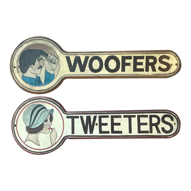 Vintage Boho Door Signs - Set of 2 For Sale