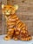 Mid 20th Century Mid-20th Century Marwal Cast Resin Tiger Cub Sculpture For Sale - Image 5 of 10