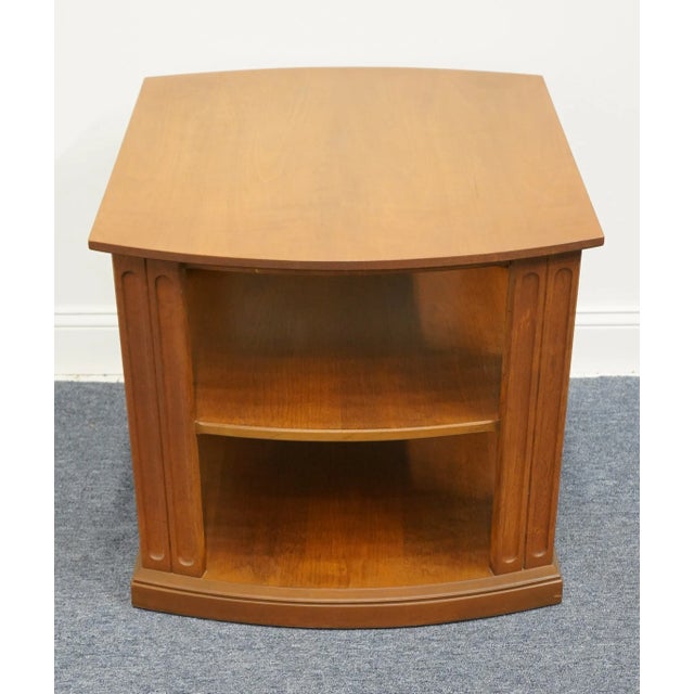 Traditional High End Solid Cherry Traditional Style 25x28" Tiered Accent End Table 43-1100 For Sale - Image 3 of 10