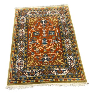 4ft 1in × 5ft 10in Genuine Agrippa Handwoven Area Rug For Sale