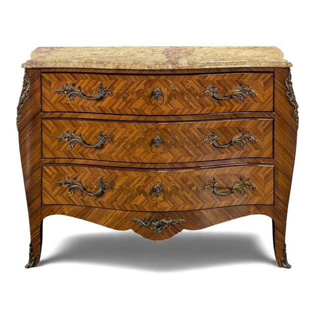 Chest of Drawers in Rosewood Marquetry For Sale - Image 11 of 11