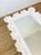Serge Roche Vintage 1980s White Ruffled Carved Look Molded Fiberglass Wall Mirror Serge Roche Style For Sale - Image 4 of 7
