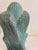 Vintage Terracotta Angel Candle Holder Sculpture With Verdigris Patina For Sale - Image 9 of 15