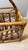 1970s Vintage MCM Burnt Bamboo Magazine Rack Twin Compartment Boho Tiki Accent Stand For Sale - Image 5 of 10