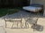 Russell Woodard Vintage Mid-Century Modern Daisy Chain, Wrought Iron Porch Glider Set For Sale - Image 4 of 4
