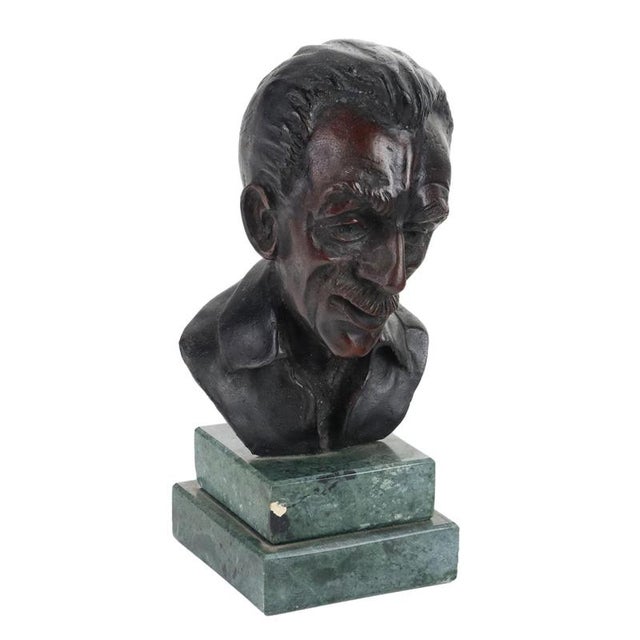Copper Figurative Bronze Sculpture by Eduardo de Filippo, 20th Century For Sale - Image 8 of 8