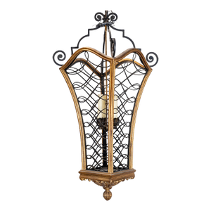 Late 20th Century Large Giltwood Lantern