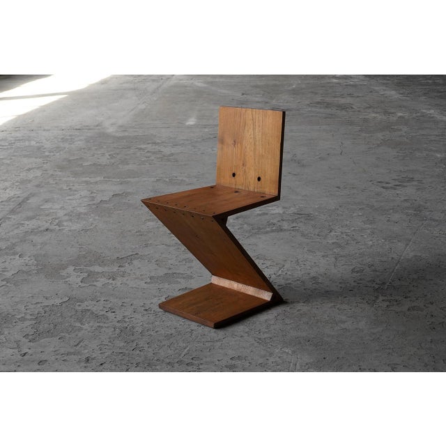 Rietveld Zig Zag Chair by G.A.V.D. Groenekan for Gerard Van De Groenekan, the Netherlands, 1960s For Sale - Image 15 of 15