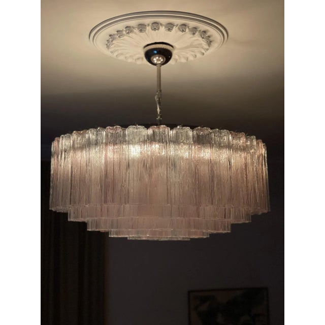 Large Murano Glass Chandelier For Sale - Image 3 of 6