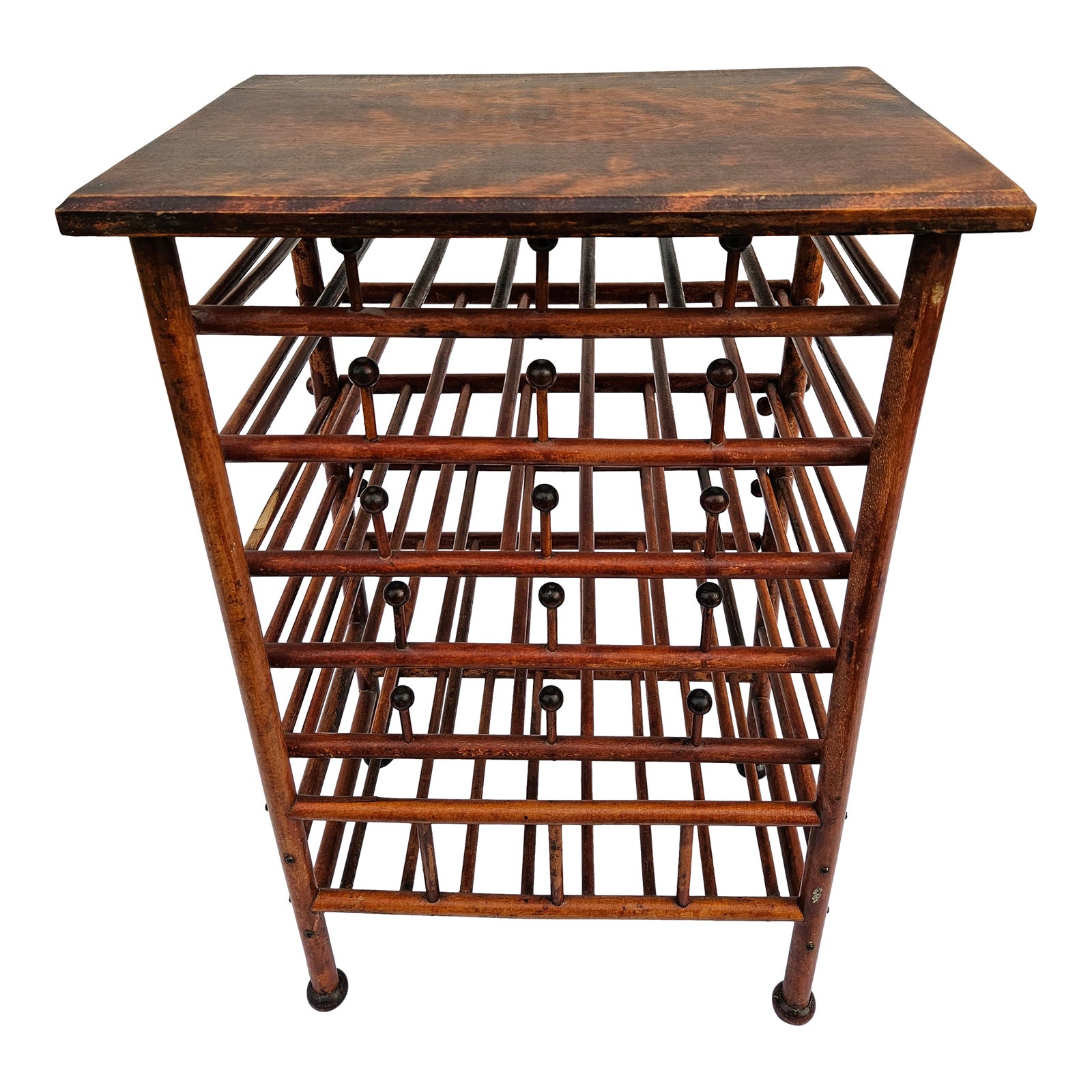 Antique Stick and Ball Music Magazine Rack | Chairish