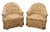 Vintage Mid Century Style Tufted Printed Upholstered Barrel Back Chairs - Pair For Sale - Image 11 of 12