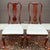 A pair of vintage Sumter Cabinet Co. Traditional Queen Anne solid cherry dining chairs in deep auburn cherry. American...