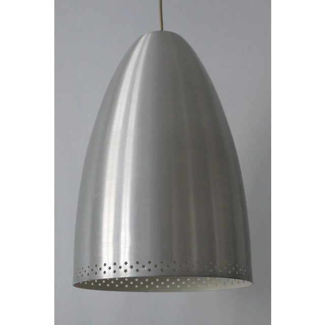 Large German Aluminium Pendant Lamp, 1970s For Sale - Image 10 of 15