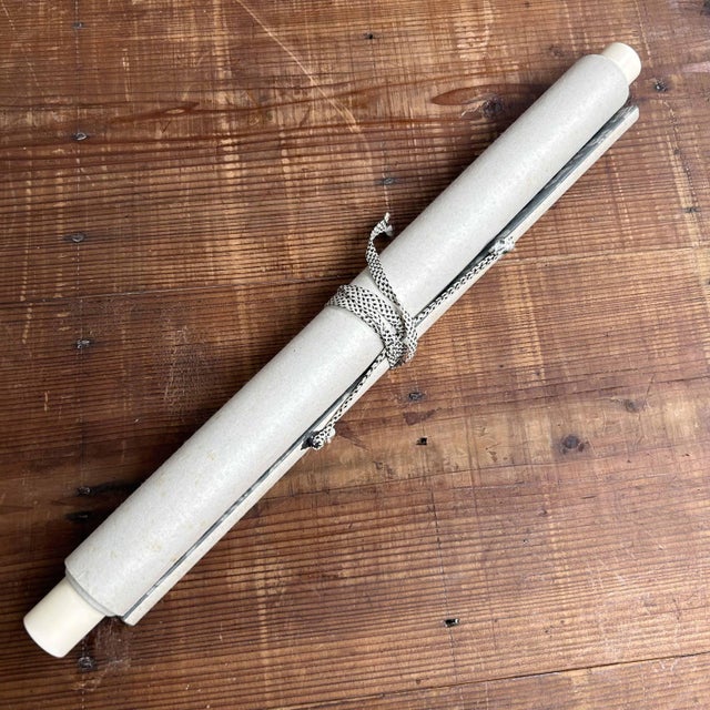 Antique Scroll of Japanese Landscape, 1920s For Sale - Image 4 of 16