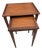 Vintage Mahogany Nesting Tables Gold Inlay Refinished Mid Century Lb Van Server For Sale