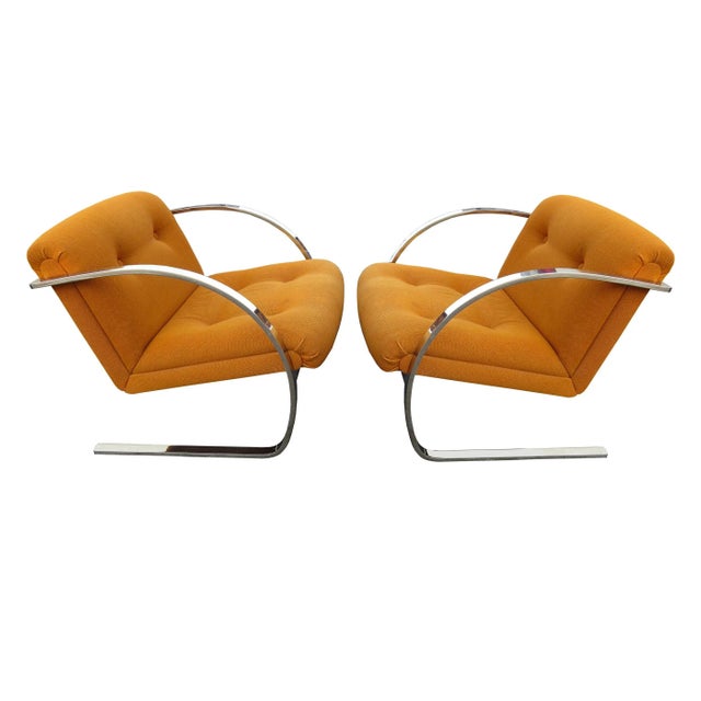 1970s Vintage Brueton Arc Cantilever Lounge Chairs by Charles Gibilterra - a Pair For Sale - Image 5 of 12