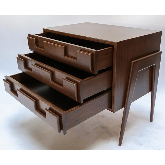 Large Custom MidCentury Modern Style Nightstands a Pair Chairish