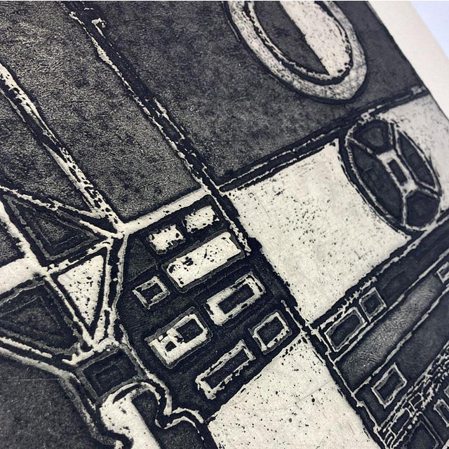 Janusz Wysocki, Entrance to the City, Engraving, 1960s For Sale - Image 7 of 8