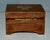 Vintage Small Brass Inlaid Wooden Music Box For Sale In Philadelphia - Image 6 of 13