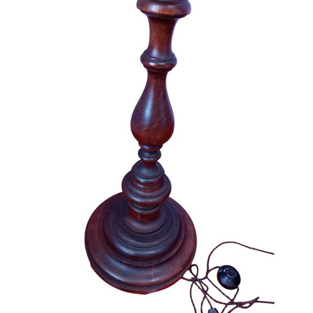Aqua Vintage Floor Lamp with Murano Glass Roses, Italy, 1960s For Sale - Image 8 of 18