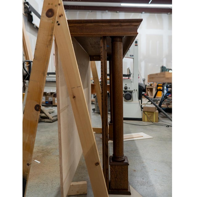 Oak Fireplace Surround For Sale - Image 4 of 9