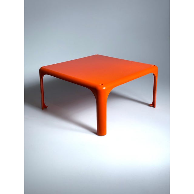 Orange Demetrio 45 Stacking Table by Vico Magistretti for Artemide, 1970s For Sale - Image 10 of 10