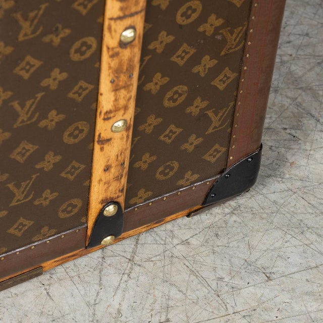 Stunning and, most importantly, complete, this mid 20th century louis vuitton trunk represents the pinnacle of luxury...