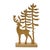 Bring the beauty of the winter wilderness into your home with the Gold Metal Woodland Deer Silhouette Decor. Designed to...